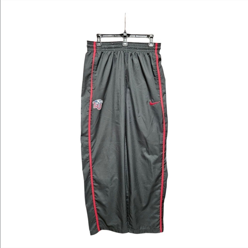 Nike Liberty University LU Flames Dri-FIT Track Pants‎ Mens Large Gray Red